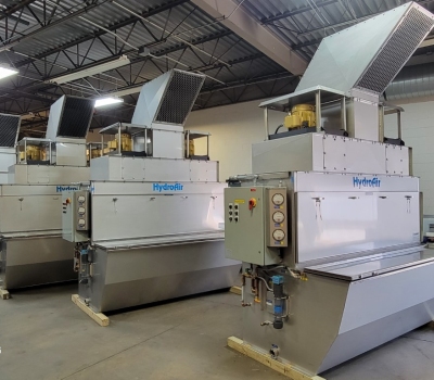 Four HydroAIR® 8,000 cfm units going to Mexico, equipped with Patented features
