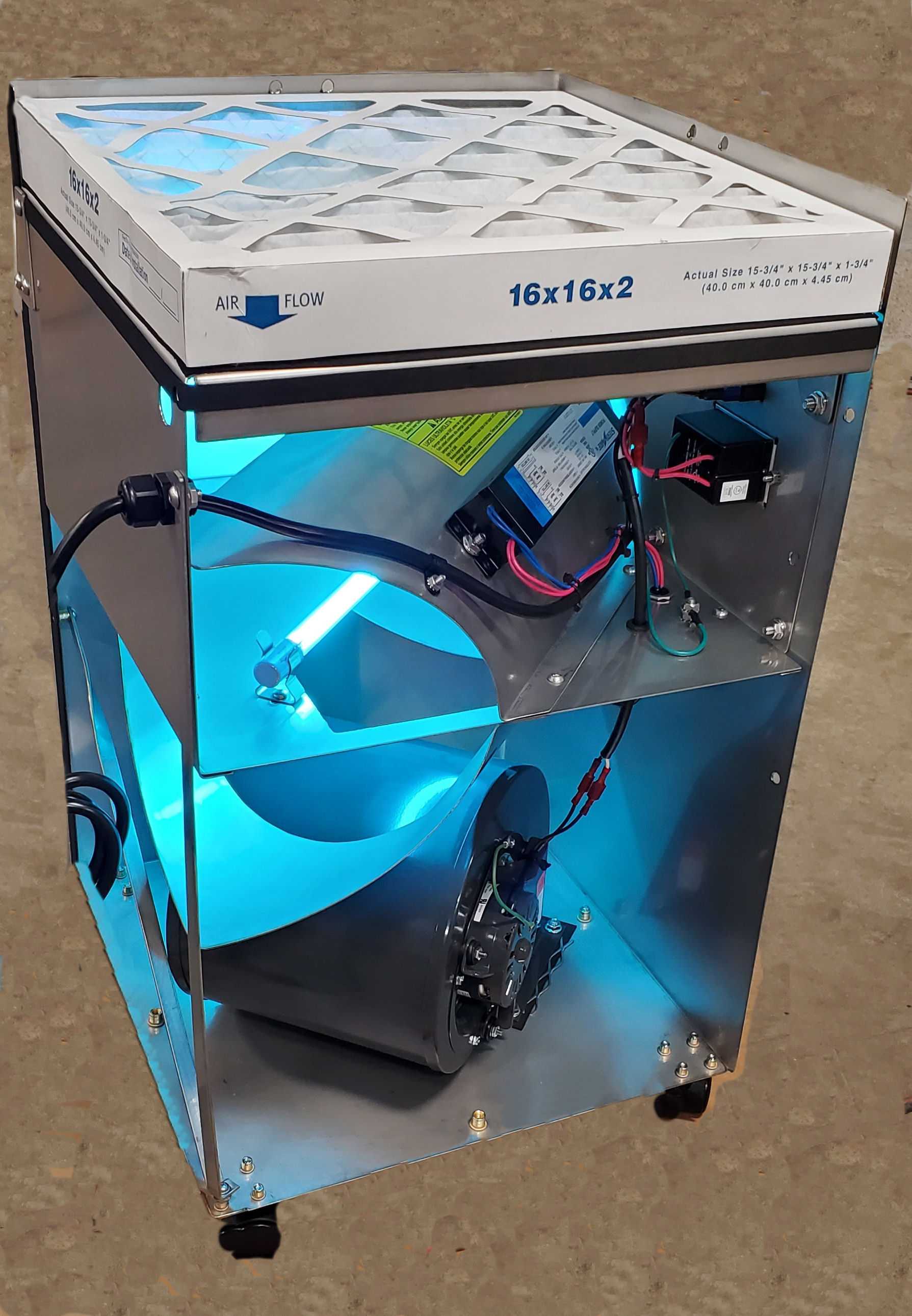 UVC Portable Unit Inside View